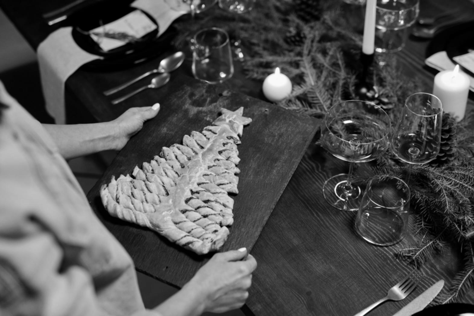 International cuisine ingredients and cooking techniques displayed on a preparation surface